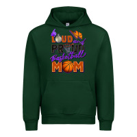 Forest Green loud and proud basketball mom Urban Hoodie - Zillion Design Studio