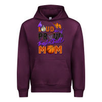 Mauve Wine loud and proud basketball mom Urban Hoodie - Zillion Design Studio
