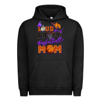 Pigment Black loud and proud basketball mom Urban Hoodie - Zillion Design Studio