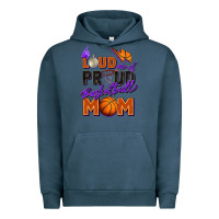 Pigment Midnight Navy loud and proud basketball mom Urban Hoodie - Zillion Design Studio