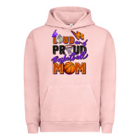 Pigment Salmon loud and proud basketball mom Urban Hoodie - Zillion Design Studio