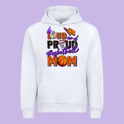 Loud And Proud Basketball Mom Urban Hoodie Designed By Zillion Design Studio
