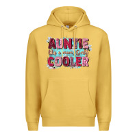 Antique Gold auntie like mom only cooler Premium Hoodie - Zillion Design Studio