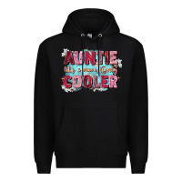 Black auntie like mom only cooler Premium Hoodie - Zillion Design Studio