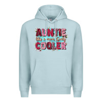 Blue Mist auntie like mom only cooler Premium Hoodie - Zillion Design Studio