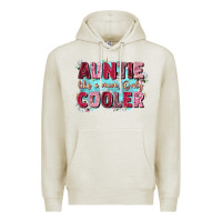 Oatmeal Heather auntie like mom only cooler Premium Hoodie - Zillion Design Studio