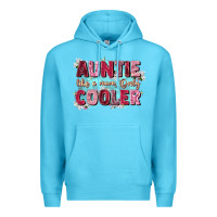 Ocean Blue auntie like mom only cooler Premium Hoodie - Zillion Design Studio