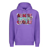 Purple auntie like mom only cooler Premium Hoodie - Zillion Design Studio
