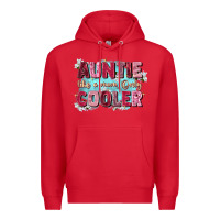 Red auntie like mom only cooler Premium Hoodie - Zillion Design Studio