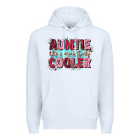 White auntie like mom only cooler Premium Hoodie - Zillion Design Studio