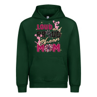 Forest Green loud and proud cheer mom Urban Hoodie - Zillion Design Studio
