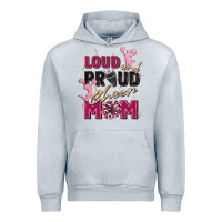 Heather Grey loud and proud cheer mom Urban Hoodie - Zillion Design Studio