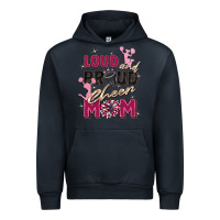 Navy loud and proud cheer mom Urban Hoodie - Zillion Design Studio