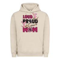 Pigment French Oak loud and proud cheer mom Urban Hoodie - Zillion Design Studio