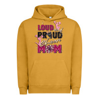 Pigment Peanut Butter loud and proud cheer mom Urban Hoodie - Zillion Design Studio