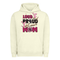 Pigment Pistachio loud and proud cheer mom Urban Hoodie - Zillion Design Studio