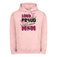 Pigment Salmon loud and proud cheer mom Urban Hoodie - Zillion Design Studio