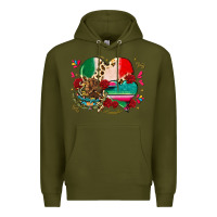 Army Green mexican hearts Premium Hoodie - CTS Tumbler Store