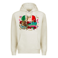Oatmeal Heather mexican hearts Premium Hoodie - CTS Tumbler Store