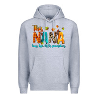 Heather Grey this nana loves her little pumpkins Premium Hoodie - texasbilliewilder