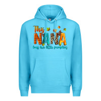 Ocean Blue this nana loves her little pumpkins Premium Hoodie - texasbilliewilder