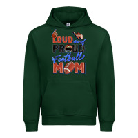 Forest Green loud and proud football mom Urban Hoodie - Zillion Design Studio