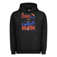 Pigment Black loud and proud football mom Urban Hoodie - Zillion Design Studio