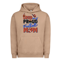 Pigment Burro loud and proud football mom Urban Hoodie - Zillion Design Studio