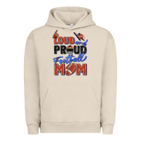 Pigment French Oak loud and proud football mom Urban Hoodie - Zillion Design Studio