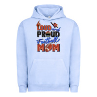 Pigment Grape Ice loud and proud football mom Urban Hoodie - Zillion Design Studio