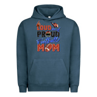 Pigment Midnight Navy loud and proud football mom Urban Hoodie - Zillion Design Studio