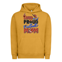 Pigment Peanut Butter loud and proud football mom Urban Hoodie - Zillion Design Studio