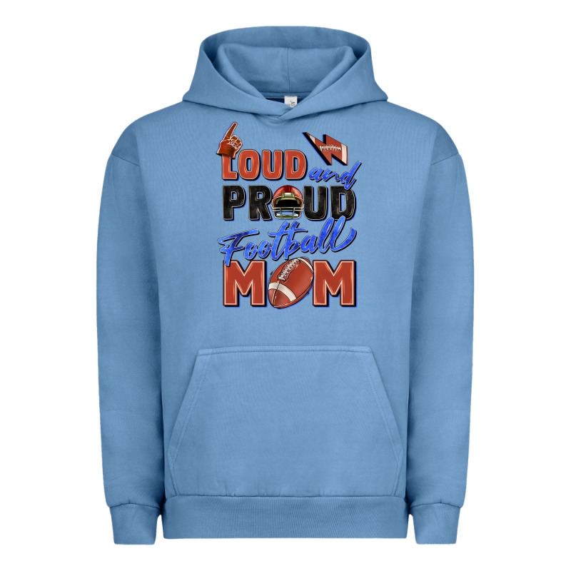 Loud And Proud Football Mom Urban Hoodie by Zillion Design Studio | Teevron