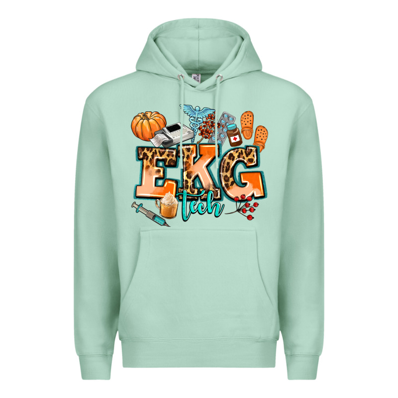 Ekg Tech Fall Premium Hoodie by AdoDesignShop | Teevron