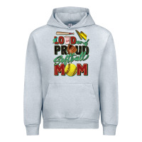 Heather Grey loud and proud softball mom Urban Hoodie - Zillion Design Studio
