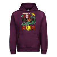 Mauve Wine loud and proud softball mom Urban Hoodie - Zillion Design Studio