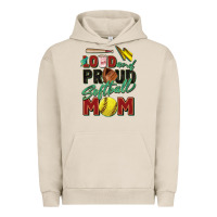Pigment French Oak loud and proud softball mom Urban Hoodie - Zillion Design Studio