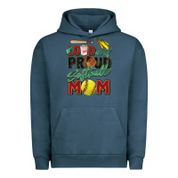 Pigment Midnight Navy loud and proud softball mom Urban Hoodie - Zillion Design Studio