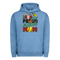 Pigment Pebble Blue loud and proud softball mom Urban Hoodie - Zillion Design Studio