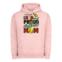 Pigment Salmon loud and proud softball mom Urban Hoodie - Zillion Design Studio