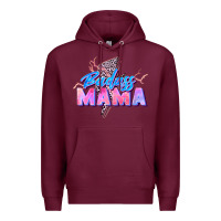 Burgundy badass mama Premium Hoodie - Zillion Design Studio