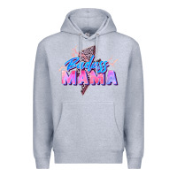 Heather Grey badass mama Premium Hoodie - Zillion Design Studio