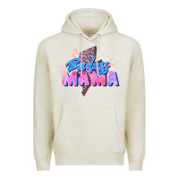 Oatmeal Heather badass mama Premium Hoodie - Zillion Design Studio