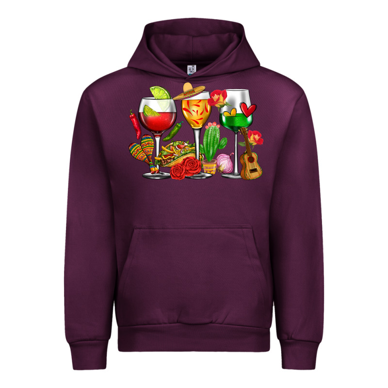 Mexico Wine Glasses Cups Urban Hoodie by CTS Tumbler Store | Teevron