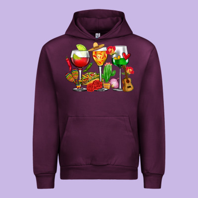 Mexico Wine Glasses Cups Urban Hoodie Designed By Cts Tumbler Store