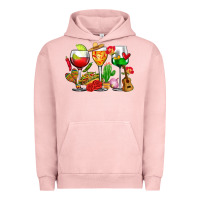 Pigment Salmon mexico wine glasses cups Urban Hoodie - CTS Tumbler Store