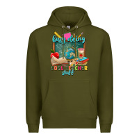 Army Green busy doing cool teacher stuff Premium Hoodie - Zillion Design Studio