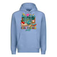 Colony Blue busy doing cool teacher stuff Premium Hoodie - Zillion Design Studio