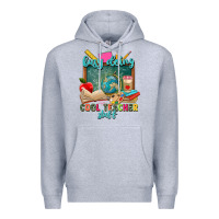 Heather Grey busy doing cool teacher stuff Premium Hoodie - Zillion Design Studio