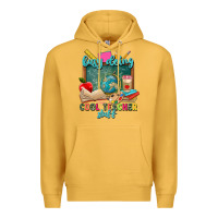 Mustard busy doing cool teacher stuff Premium Hoodie - Zillion Design Studio